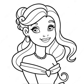 Tatoveret Disney Prinsesse Farvelægningsside 25452-20120