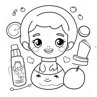 Skincare Coloring Pages