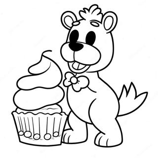 Chica Fnaf Cupcake Kanssa Värittämissivu 25523-20167