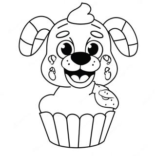 Chica Fnaf Med Cupcake Malebog 25523-20168