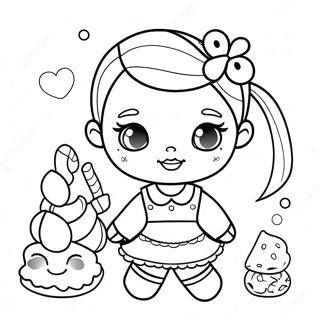 Candylicious Doll With Sweet Treats Coloring Page 25543-20183