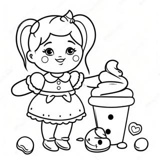 Candylicious Doll With Sweet Treats Coloring Page 25543-20184