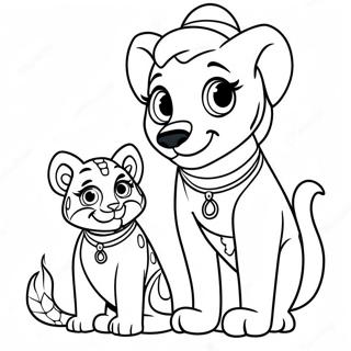 Jasmine And Rajah Coloring Page 25562-20190