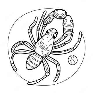 Scorpio Constellation Coloring Page 25573-20219