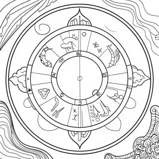 Página Para Colorir De Astrologia 25602-20209