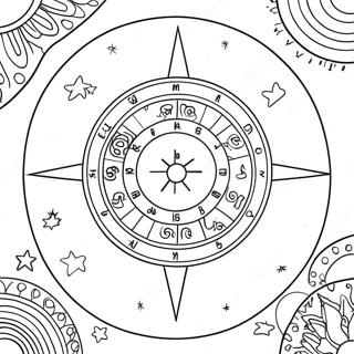 Página Para Colorir De Astrologia 25602-20212