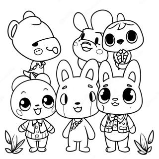 Animal Crossing Coloring Pages