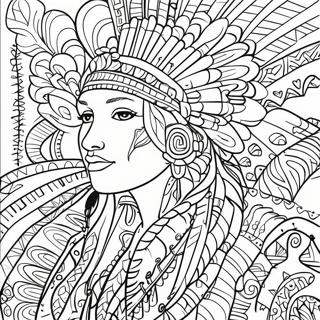 Indigenous Art Patterns Coloring Page 25622-20249