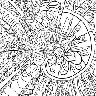 Indigenous Art Patterns Coloring Page 25622-20250