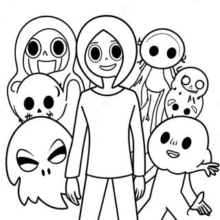 Creepypasta Characters Coloring Page 25662-20280