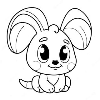 Cute Cartoon Ear Coloring Page 25672-20289