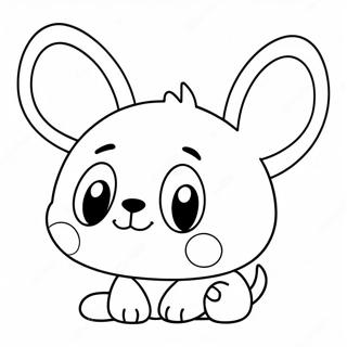 Cute Cartoon Ear Coloring Page 25672-20290