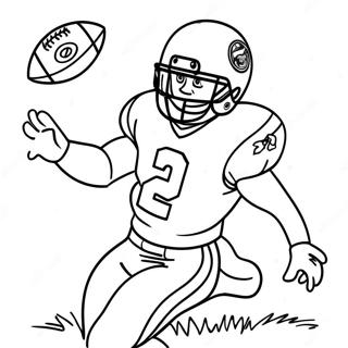 Ceedee Lamb Catching A Football Coloring Page 25753-20344