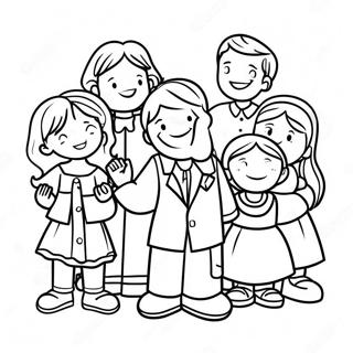 Grateful Children Thanking Pastor Coloring Page 25773-20362