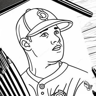 Mike Trout Coloring Pages