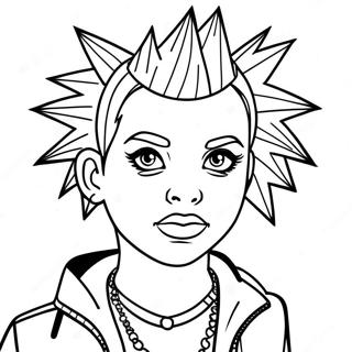 Punk Goth Coloring Pages