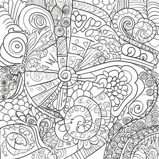 Fun Geometric Pattern Coloring Page 2581-2063