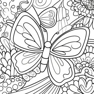 Colorful Butterfly Wings Coloring Page 25823-20402