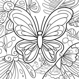 Colorful Butterfly Wings Coloring Page 25823-20403