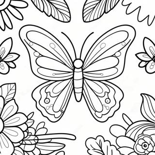 Colorful Butterfly Wings Coloring Page 25823-20404