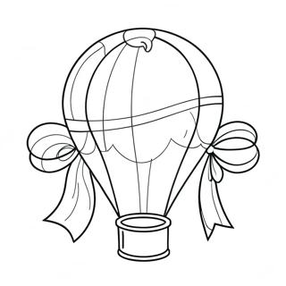 Festive Balloon And Streamer Coloring Page 25843-20423