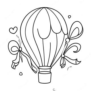 Festive Balloon And Streamer Coloring Page 25843-20424