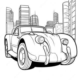 Spiderman Car Coloring Pages