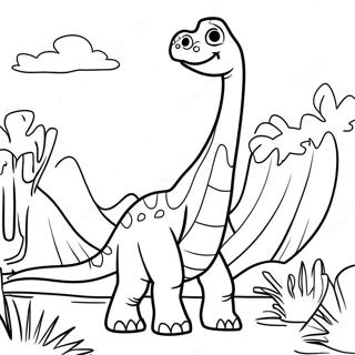 Brachiosaurus Farvelægningsside 25862-20429