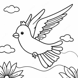 Flying Coloring Pages