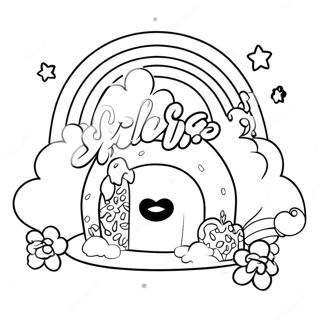 Rainbow Sprinkle Studio Coloring Pages