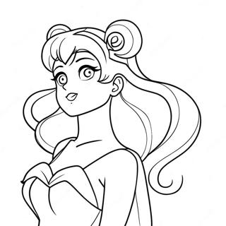 Princess Serenity Sailor Moon Coloring Pages