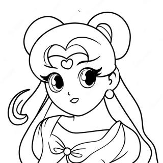 Pagini De Colorat Cu Prințesa Serenity Din Sailor Moon 25892-20454