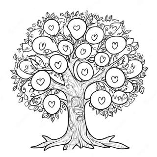 Family Tree Coloring Page 25902-20471