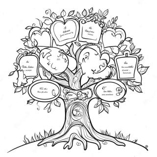 Family Tree Coloring Page 25902-20472