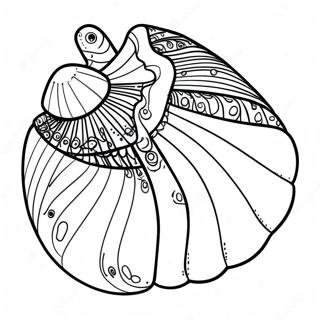 Seashell Coloring Pages