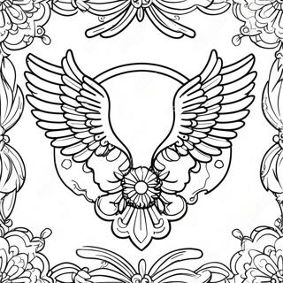 Fourth Wing Logo Coloring Page 25912-20463