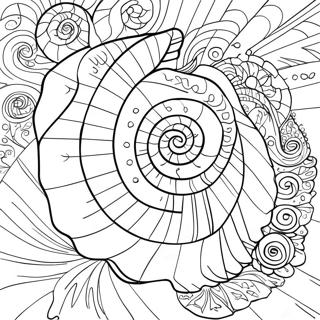 Spiral Snäcka Målarbild 2591-2075