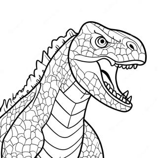 Indoraptor Fierce Roaring Coloring Page 25922-20480