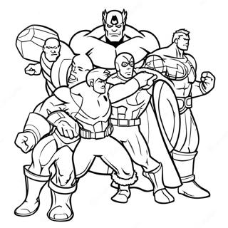 Easy Avengers Coloring Page 25972-20531