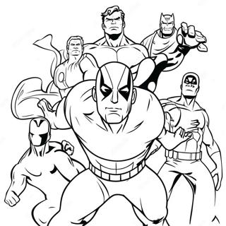 Marvel Superheroes Coloring Page 25982-20542