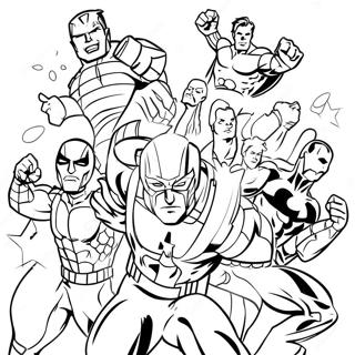 Marvel Superheroes Coloring Page 25982-20543