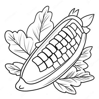 Rainbow Corn Coloring Page 25992-20522