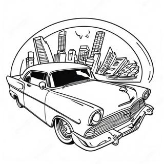 Chicano Lowrider Coloring Pages