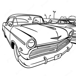 Chicano Lowrider Classic Car Coloring Page 26012-20551