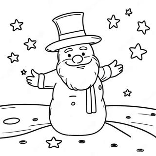 Dreamy Sandman With Stars Coloring Page 26063-20640