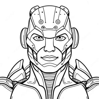 Cyborg Coloring Page 26072-20592