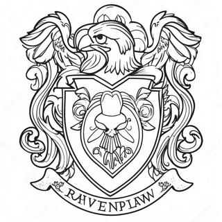 Ravenclaw Crest Coloring Page 26102-20615