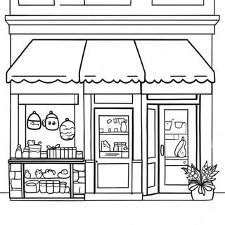 Shops Coloring Pages