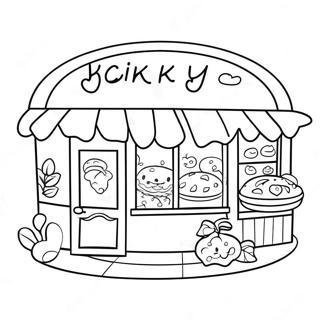 Cute Bakery Shop Coloring Page 26175-20693