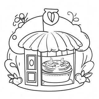 Cute Bakery Shop Coloring Page 26175-20696